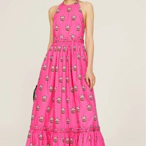 Rhode MARIGOLD FLOWER HOT PINK SALENA DRESS